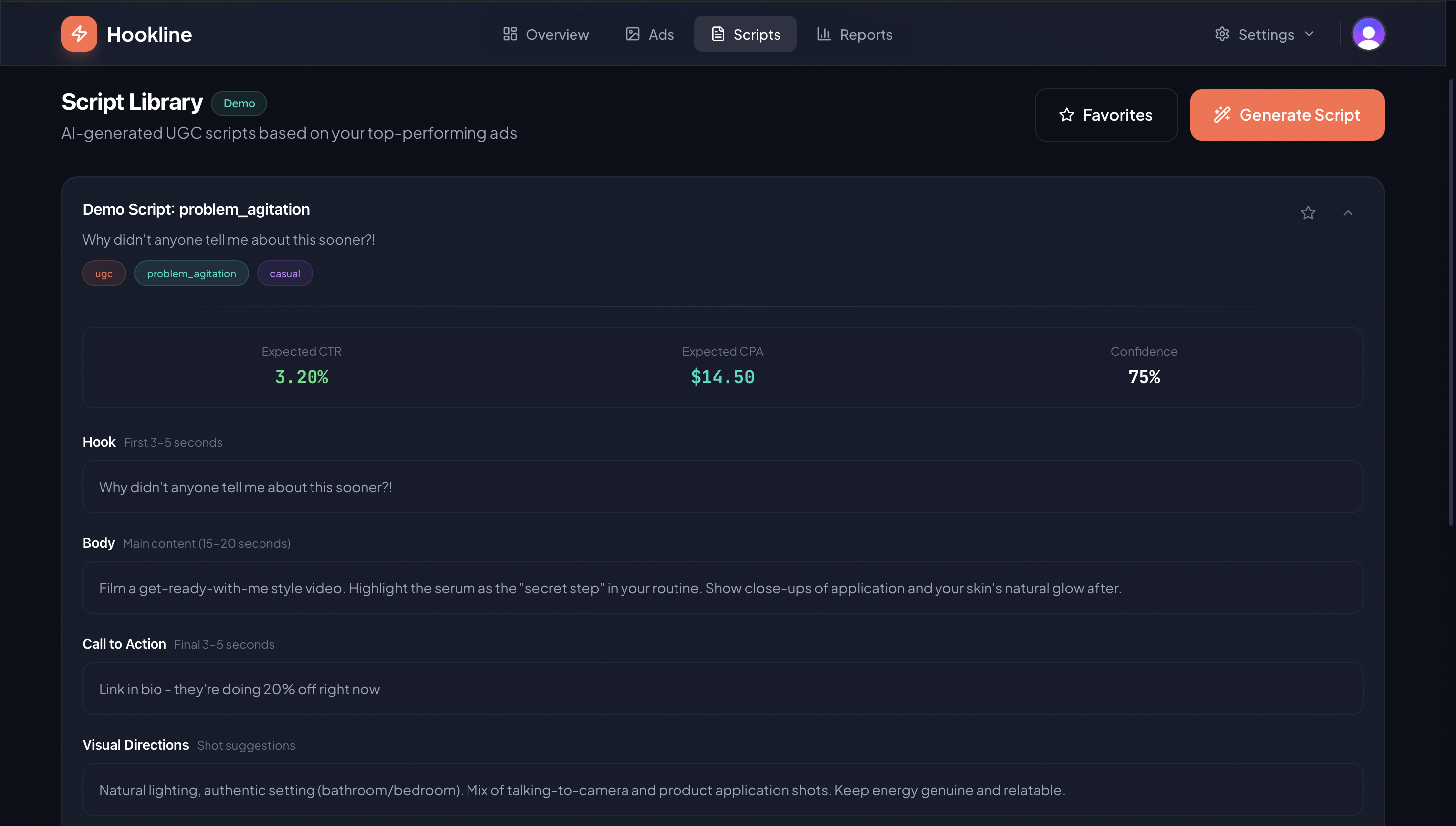 Production-Ready UGC Scripts